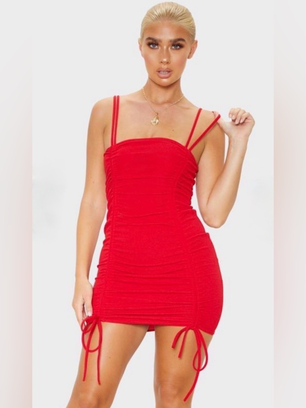 Oh Polly transformer lace-up mini dress